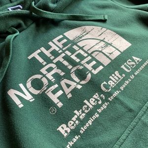 Men’s Green North Face Hoodie Sweatshirt